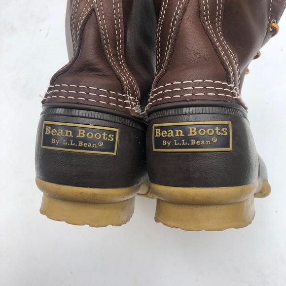 L.L.Bean Men's 10" Bean Boots - 8 Wide - Picture 4 of 8